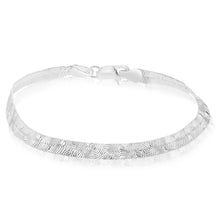 Load image into Gallery viewer, Sterling Silver Patterned 19cm Bracelet