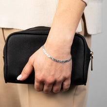 Load image into Gallery viewer, Sterling Silver Patterned 19cm Bracelet