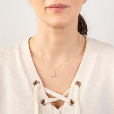 Sterling Silver Faith Hope Charity Pendant