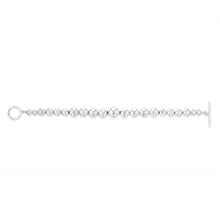Load image into Gallery viewer, Sterling Silver Graduating Balls Toggle Clasp 19cm Bracelet