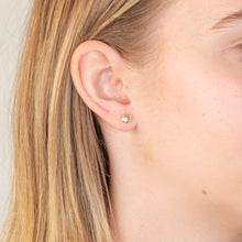 Load image into Gallery viewer, Sterling Silver Gold Plated Sea Shell Stud Earrings