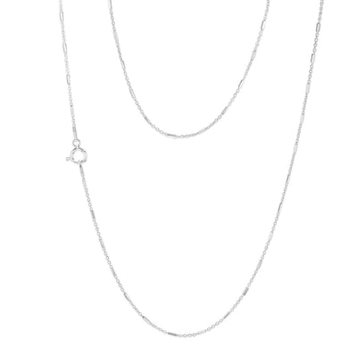 Sterling Silver Fancy 45cm Chain