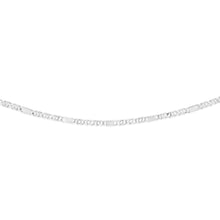 Load image into Gallery viewer, Sterling Silver Fancy Curb +Anchor 45cm Chain