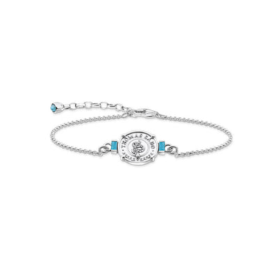 Thomas Sabo Sterling Silver Mystic Island Coin Torq 16-19cm Bracelet
