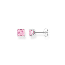Load image into Gallery viewer, Thomas Sabo Sterling Silver Heritage Pink Stone Stud Earrings