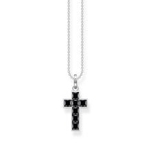 Load image into Gallery viewer, Thomas Sabo Sterling Silver Heritage Black Cross 40-45cm Chain