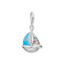 Load image into Gallery viewer, Thomas Sabo Charm Club Sterling Silver Sail Boat Charm