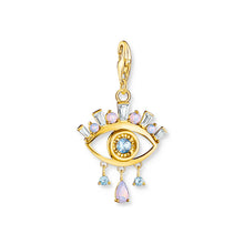 Load image into Gallery viewer, Thomas Sabo Charm Club Sterling Silver Gold Plated Nazar Eye Charm