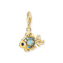 Load image into Gallery viewer, Thomas Sabo Charm Club Sterling Silver Gold Plated Fish Charm