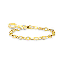 Load image into Gallery viewer, Thomas Sabo Charm Club Sterling Silver Gold Plated Belcher 19.5cm Bracelet