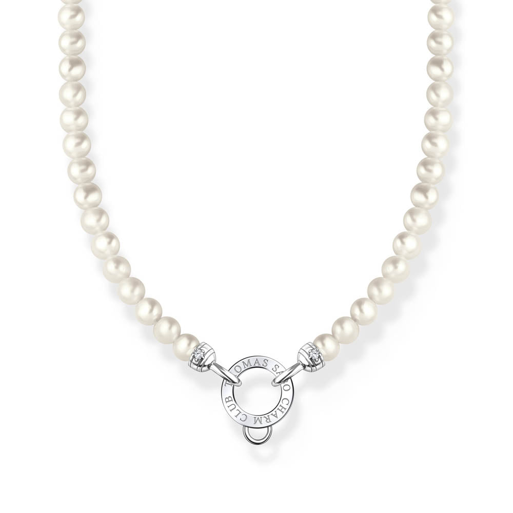 Thomas Sabo Charm Club Sterling Silver Pearl Charm 40-45cm Chain