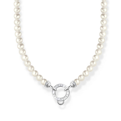 Thomas Sabo Charm Club Sterling Silver Pearl Charm 40-45cm Chain
