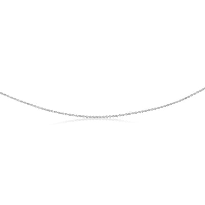 Sterling Silver Fancy Oxidised Rope 50cm Chain