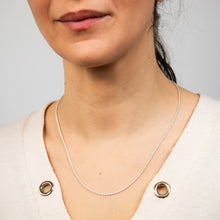 Load image into Gallery viewer, Sterling Silver Fancy Oxidised Rope 50cm Chain