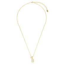 Load image into Gallery viewer, Georgini Sterling Silver Gold Plated Luxury Letters B Pendant On Chain