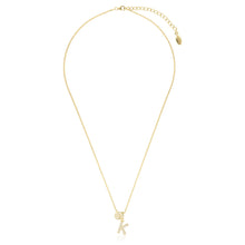 Load image into Gallery viewer, Georgini Sterling Silver Gold Plated Luxury Letters K Pendant On Chain
