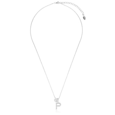 Georgini Sterling Silver Luxury Letters P Pendant On Chain