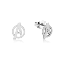 Load image into Gallery viewer, Disney Sterling Silver Disney The Avengers Stud Earrings