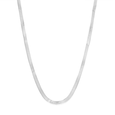 Sterling Silver Herringbone 37+5cm Chain