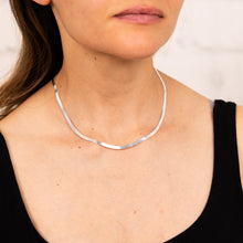 Load image into Gallery viewer, Sterling Silver Herringbone 37+5cm Chain