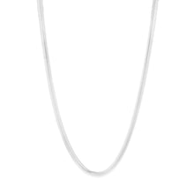 Load image into Gallery viewer, Sterling Silver Oval Snake 37+5cm Chain