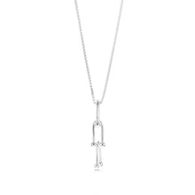 Load image into Gallery viewer, Sterling Silver Fancy U Link Pendant On 45cm Chain
