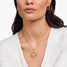 Load image into Gallery viewer, Thomas Sabo Gold Plated Sterling Silver Cosmic Amulet Galaxy Pendant