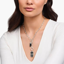 Load image into Gallery viewer, Thomas Sabo Sterling Silver Cosmic Black Onyx Sanke pendant