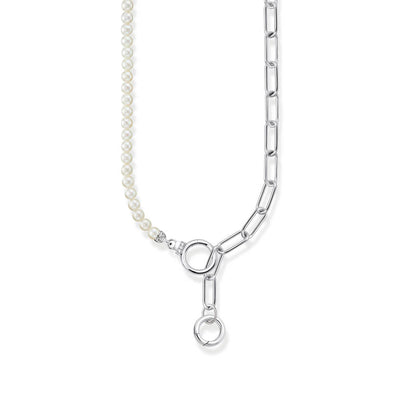 Thomas Sabo Sterling Silver Cosmic Fresh Water Pearl 42-47cm Chain
