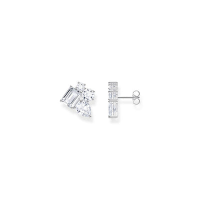 Thomas Sabo Sterling Silver Heritage White CZ Stud Earrings
