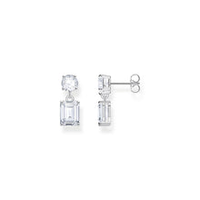 Load image into Gallery viewer, Thomas Sabo Sterling Silver Heritage White CZ Drop Earrings