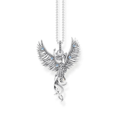 Thomas Sabo Sterling Silver Rising Phoenix Med Pendant On Chain