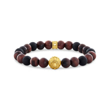 Load image into Gallery viewer, Thomas Sabo Gold Plated Sterling Silver Crocodile Rock Tiger Eye 17cm Bracelet