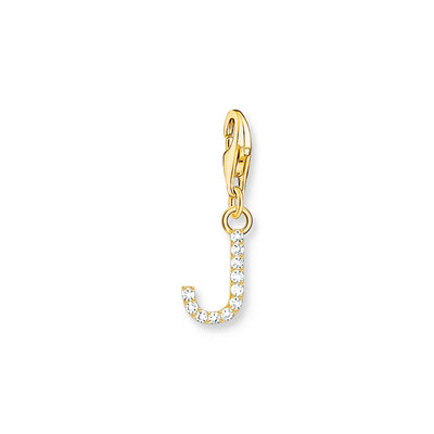 Thomas Sabo Gold Plated Sterling Silver Charmista CZ Letter 