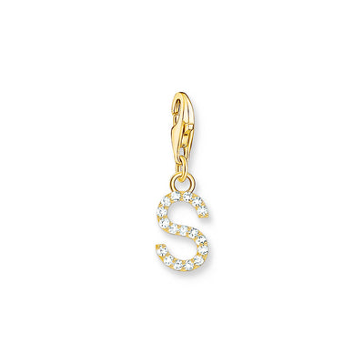 Thomas Sabo Gold Plated Sterling Silver Charmista Letter 