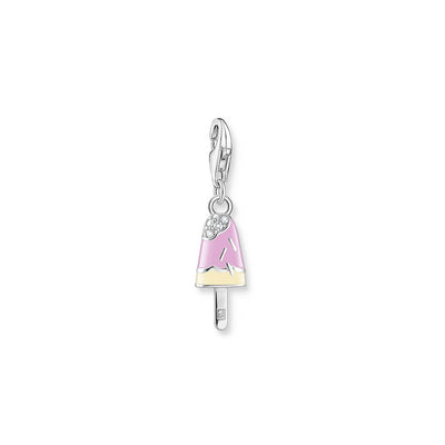 Thomas Sabo Sterling Silver Charmista Enamel Ice Cream CZ Charm