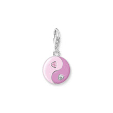 Load image into Gallery viewer, Thomas Sabo Sterling Silver Charmista 3D Ying Yang Pink CZ Charm
