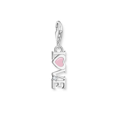 Thomas Sabo Sterling Silver Charmista Pink Love Charm