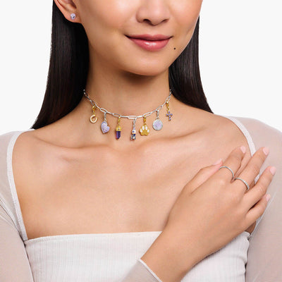 Thomas Sabo Gold Plated Sterling Silver Charmista Paw Print