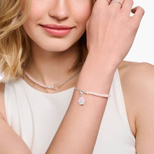 Load image into Gallery viewer, Thomas Sabo Sterling Silver Charmista Pink Paw Print Charm