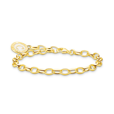 Thomas Sabo Gold Plated Sterling Silver Belcher 19cm Bracelet