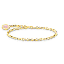 Load image into Gallery viewer, Thomas Sabo Gold Plated Sterling Silver Charmista Belcher 19cm Bracelet