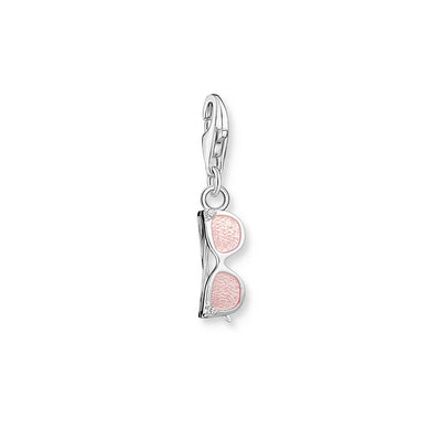 Thomas Sabo Sterling Silver Charmista Pink Sunglasses Charm