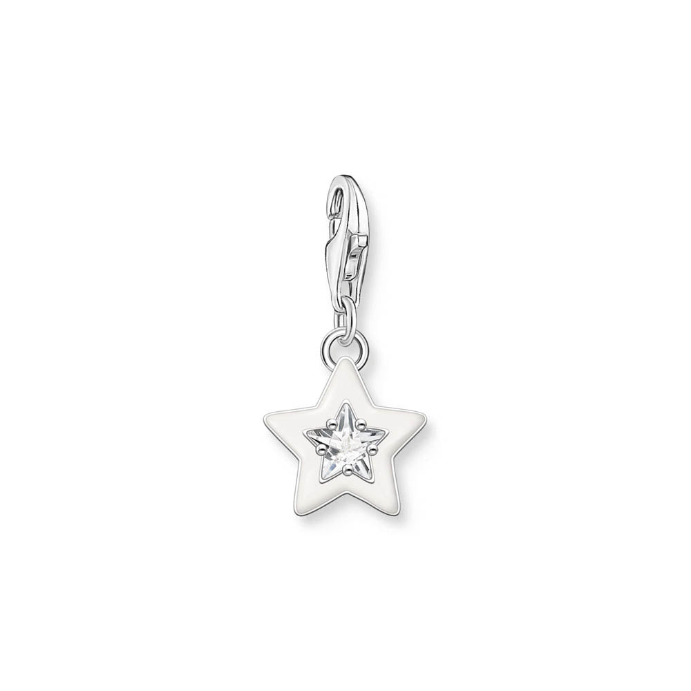 Thomas Sabo Sterling Silver Charmista Glow 3D Star CZ Charm