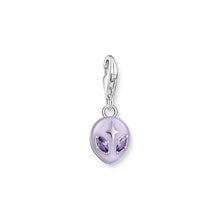 Load image into Gallery viewer, Thomas Sabo Sterling Silver Charmista Glow Purple Alien CZ Charm