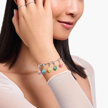 Load image into Gallery viewer, Thomas Sabo Sterling Silver Charmista Glow Purple Alien CZ Charm