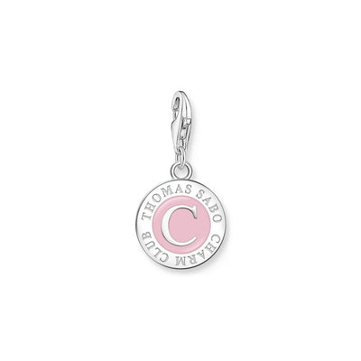 Thomas Sabo Sterling Silver Charmista Pink Member Coin Charm
