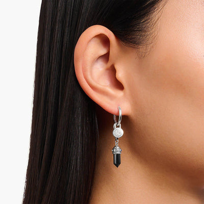 Thomas Sabo Sterling Silver Charmista Black Crystal CZ Charm