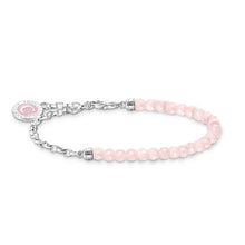 Load image into Gallery viewer, Thomas Sabo Sterling Silver Charmista Rose Quartz 14-17cm Bracelet