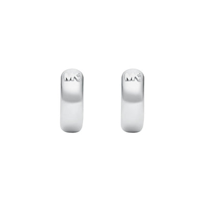 Michael Kors Sterling Silver Premium Huggies Earrings